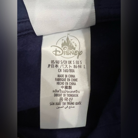 Walt Disney World 50th Anniversary Navy Iridescent Castle Sweatshirt | Size S - Picture 10 of 11